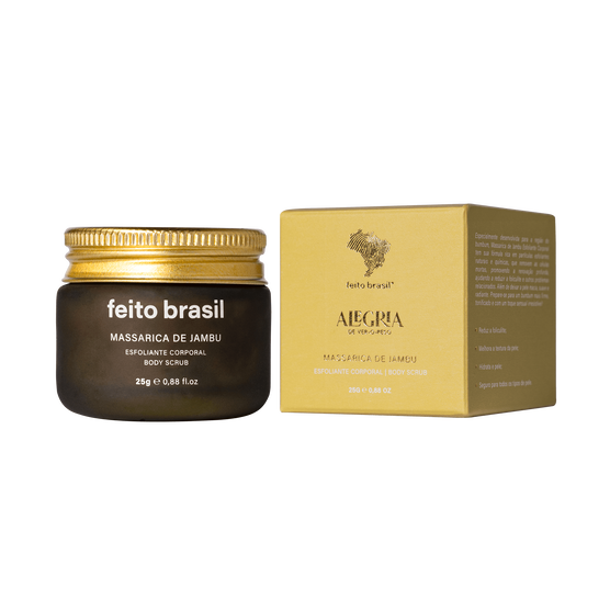 Esfoliante Corporal Feito Brasil Alegria de Ver o Peso Massarica de Jambu
